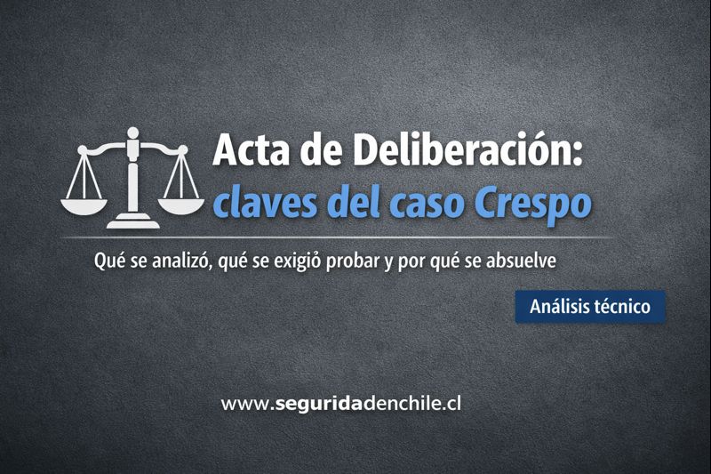Acta de deliberación en el caso Claudio Crespo: análisis técnico y objetivo del fallo, interpretación del art. 150 D, “reglamentos respectivos”, estándar de duda razonable y fundamentos de la absolución.