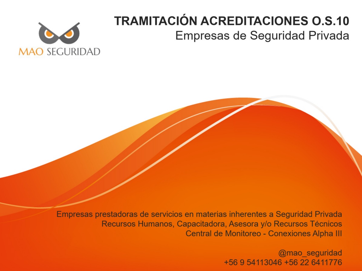 MAO Seguridad SpA – Asesoría, capacitación y servicios de seguridad privada