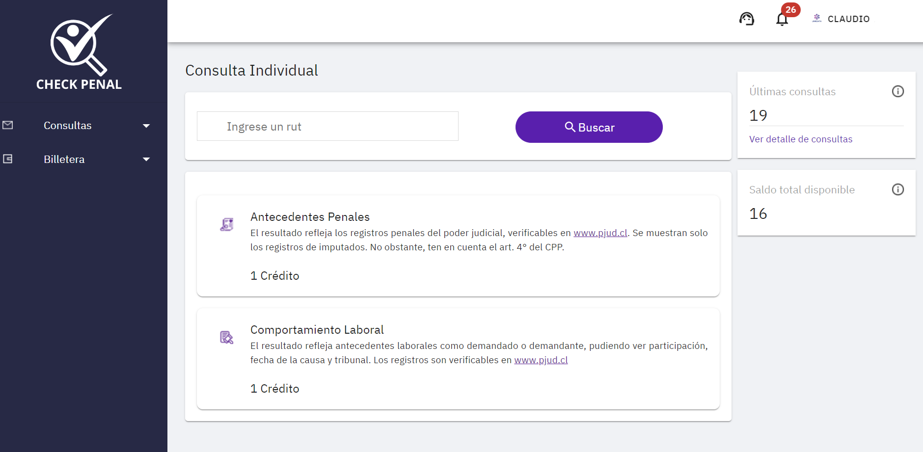 Checkpenal plataforma de búsqueda de antecedentes penales en segundos